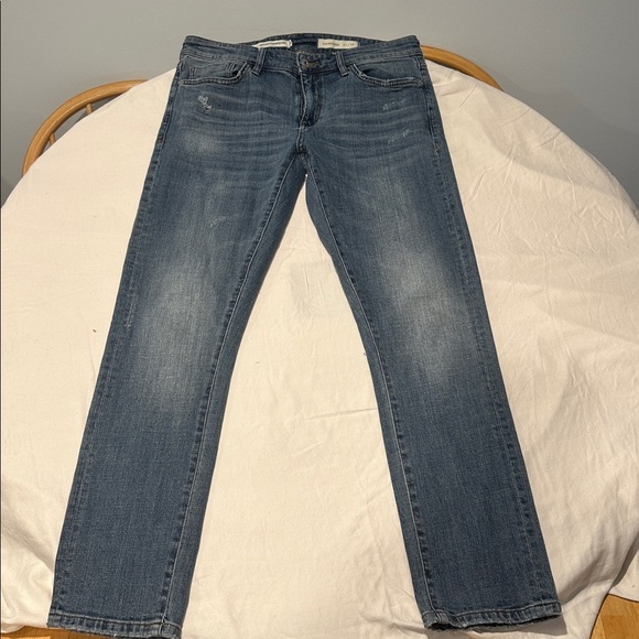 Pilcro and the Letterpress Slim Boyfriend Jeans Size 28 Med Wash Anthropologie - Picture 1 of 7